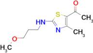 1-{2-[(3-methoxypropyl)amino]-4-methyl-1,3-thiazol-5-yl}ethanone