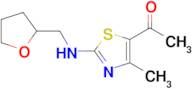 1-{4-methyl-2-[(tetrahydrofuran-2-ylmethyl)amino]-1,3-thiazol-5-yl}ethanone