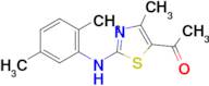 1-{2-[(2,5-dimethylphenyl)amino]-4-methyl-1,3-thiazol-5-yl}ethanone