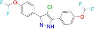 4-chloro-3,5-bis[4-(difluoromethoxy)phenyl]-1H-pyrazole
