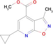 methyl 6-cyclopropyl-3-methylisoxazolo[5,4-b]pyridine-4-carboxylate