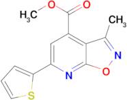 methyl 3-methyl-6-thien-2-ylisoxazolo[5,4-b]pyridine-4-carboxylate