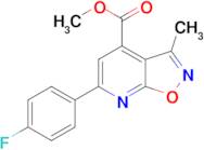 methyl 6-(4-fluorophenyl)-3-methylisoxazolo[5,4-b]pyridine-4-carboxylate