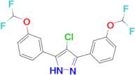 4-chloro-3,5-bis[3-(difluoromethoxy)phenyl]-1H-pyrazole