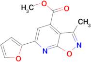 methyl 6-(2-furyl)-3-methylisoxazolo[5,4-b]pyridine-4-carboxylate