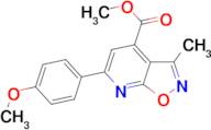 methyl 6-(4-methoxyphenyl)-3-methylisoxazolo[5,4-b]pyridine-4-carboxylate