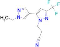 3-[1'-ethyl-5-(trifluoromethyl)-1'H,2H-3,4'-bipyrazol-2-yl]propanenitrile