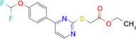 ethyl ({4-[4-(difluoromethoxy)phenyl]pyrimidin-2-yl}thio)acetate