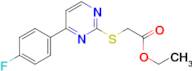 ethyl {[4-(4-fluorophenyl)pyrimidin-2-yl]thio}acetate