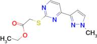 ethyl {[4-(1-methyl-1H-pyrazol-3-yl)pyrimidin-2-yl]thio}acetate