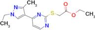 ethyl {[4-(1-ethyl-3-methyl-1H-pyrazol-4-yl)pyrimidin-2-yl]thio}acetate