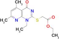 ethyl [(1-ethyl-5,7-dimethyl-4-oxo-1,4-dihydropyrido[2,3-d]pyrimidin-2-yl)thio]acetate