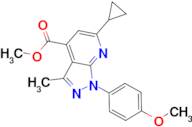 methyl 6-cyclopropyl-1-(4-methoxyphenyl)-3-methyl-1H-pyrazolo[3,4-b]pyridine-4-carboxylate