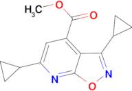 methyl 3,6-dicyclopropylisoxazolo[5,4-b]pyridine-4-carboxylate