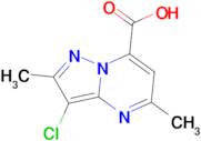 3-chloro-2,5-dimethylpyrazolo[1,5-a]pyrimidine-7-carboxylic acid