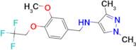 N-[3-methoxy-4-(2,2,2-trifluoroethoxy)benzyl]-1,3-dimethyl-1H-pyrazol-4-amine