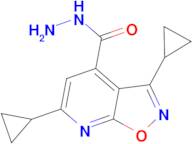 3,6-dicyclopropylisoxazolo[5,4-b]pyridine-4-carbohydrazide