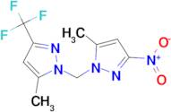 5-methyl-1-[(5-methyl-3-nitro-1H-pyrazol-1-yl)methyl]-3-(trifluoromethyl)-1H-pyrazole