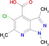 5-chloro-1,3,6-trimethyl-1H-pyrazolo[3,4-b]pyridine-4-carboxylic acid