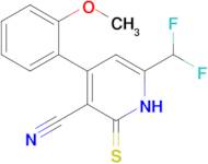 6-(difluoromethyl)-2-mercapto-4-(2-methoxyphenyl)nicotinonitrile