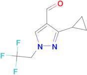 3-cyclopropyl-1-(2,2,2-trifluoroethyl)-1H-pyrazole-4-carbaldehyde