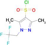 3,5-dimethyl-1-(2,2,2-trifluoroethyl)-1H-pyrazole-4-sulfonyl chloride