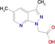 (3,5-dimethyl-1H-pyrazolo[3,4-b]pyridin-1-yl)acetic acid