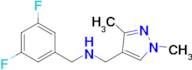 N-(3,5-difluorobenzyl)-N-[(1,3-dimethyl-1H-pyrazol-4-yl)methyl]amine