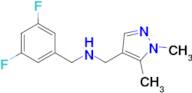 N-(3,5-difluorobenzyl)-N-[(1,5-dimethyl-1H-pyrazol-4-yl)methyl]amine