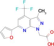 [6-(2-furyl)-3-methyl-4-(trifluoromethyl)-1H-pyrazolo[3,4-b]pyridin-1-yl]acetic acid