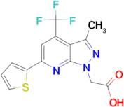 [3-methyl-6-thien-2-yl-4-(trifluoromethyl)-1H-pyrazolo[3,4-b]pyridin-1-yl]acetic acid
