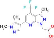 [6-(1,5-dimethyl-1H-pyrazol-4-yl)-3-methyl-4-(trifluoromethyl)-1H-pyrazolo[3,4-b]pyridin-1-yl]ac...