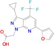 [3-cyclopropyl-6-(2-furyl)-4-(trifluoromethyl)-1H-pyrazolo[3,4-b]pyridin-1-yl]acetic acid