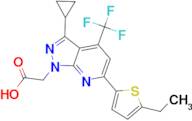 [3-cyclopropyl-6-(5-ethylthien-2-yl)-4-(trifluoromethyl)-1H-pyrazolo[3,4-b]pyridin-1-yl]acetic acid