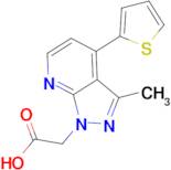 (3-methyl-4-thien-2-yl-1H-pyrazolo[3,4-b]pyridin-1-yl)acetic acid