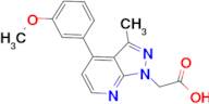 [4-(3-methoxyphenyl)-3-methyl-1H-pyrazolo[3,4-b]pyridin-1-yl]acetic acid