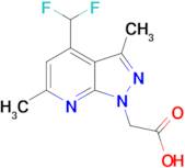 [4-(difluoromethyl)-3,6-dimethyl-1H-pyrazolo[3,4-b]pyridin-1-yl]acetic acid