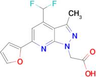[4-(difluoromethyl)-6-(2-furyl)-3-methyl-1H-pyrazolo[3,4-b]pyridin-1-yl]acetic acid