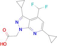 [3,6-dicyclopropyl-4-(difluoromethyl)-1H-pyrazolo[3,4-b]pyridin-1-yl]acetic acid