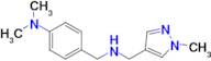 N,N-dimethyl-4-({[(1-methyl-1H-pyrazol-4-yl)methyl]amino}methyl)aniline