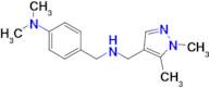 N-[4-(dimethylamino)benzyl]-N-[(1,5-dimethyl-1H-pyrazol-4-yl)methyl]amine