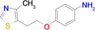 4-[2-(4-methyl-1,3-thiazol-5-yl)ethoxy]aniline