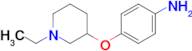 4-[(1-ethylpiperidin-3-yl)oxy]aniline
