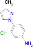 3-chloro-4-(3-methyl-1H-pyrazol-1-yl)aniline