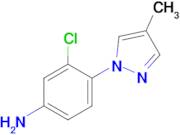 3-chloro-4-(4-methyl-1H-pyrazol-1-yl)aniline