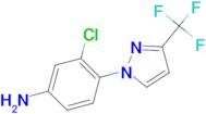 3-chloro-4-[3-(trifluoromethyl)-1H-pyrazol-1-yl]aniline