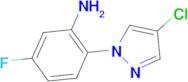 2-(4-chloro-1H-pyrazol-1-yl)-5-fluoroaniline