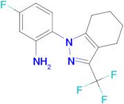 5-fluoro-2-[3-(trifluoromethyl)-4,5,6,7-tetrahydro-1H-indazol-1-yl]aniline