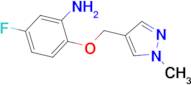 5-fluoro-2-[(1-methyl-1H-pyrazol-4-yl)methoxy]aniline