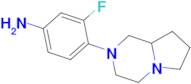 3-fluoro-4-hexahydropyrrolo[1,2-a]pyrazin-2(1H)-ylaniline